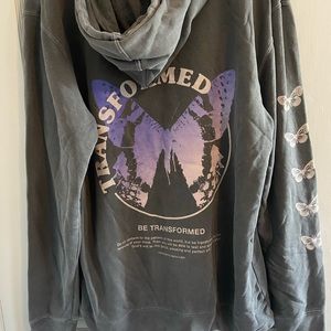 Elevated Faith Transformed Butterfly Christian Sweatshirt